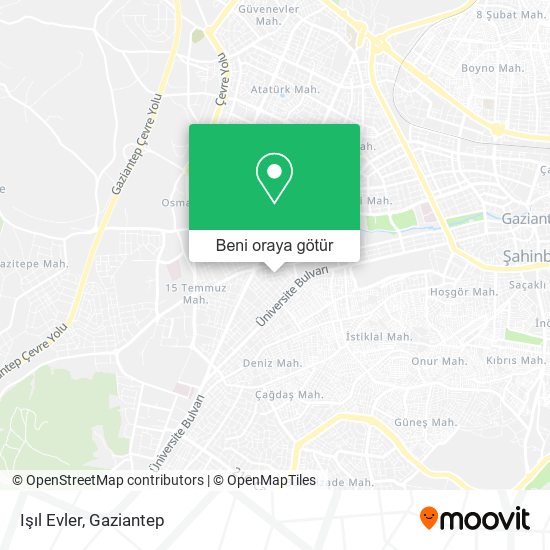 Işıl Evler harita