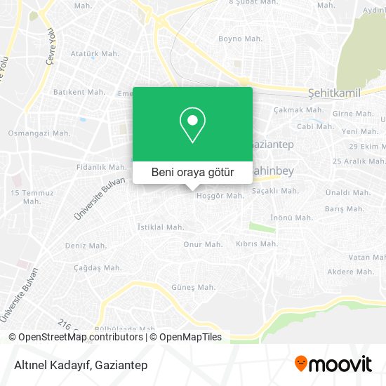 Altınel Kadayıf harita