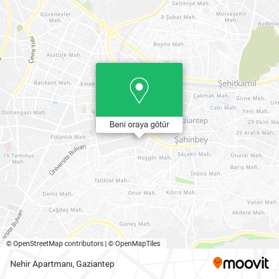 Nehir Apartmanı harita