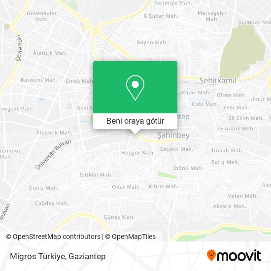 Migros Türkiye harita