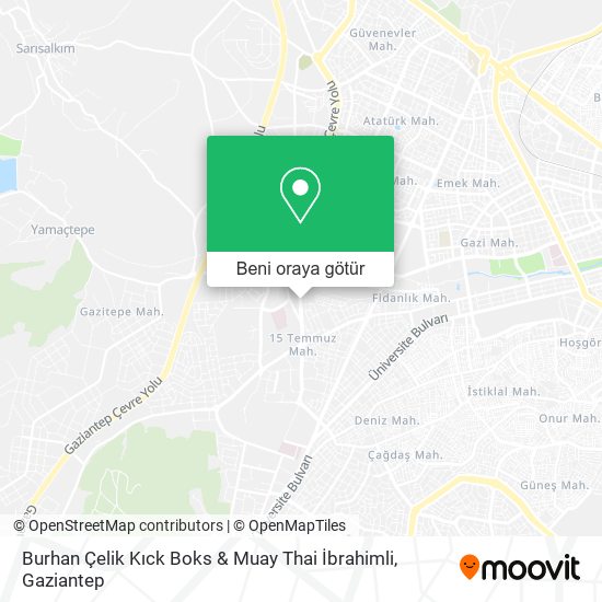 Burhan Çelik Kıck Boks & Muay Thai İbrahimli harita