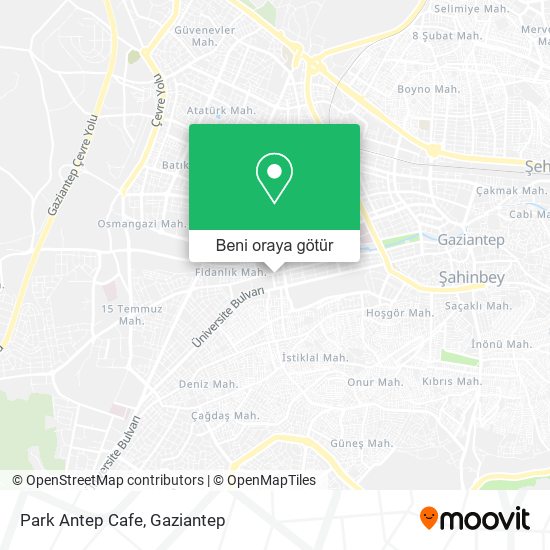 Park Antep Cafe harita