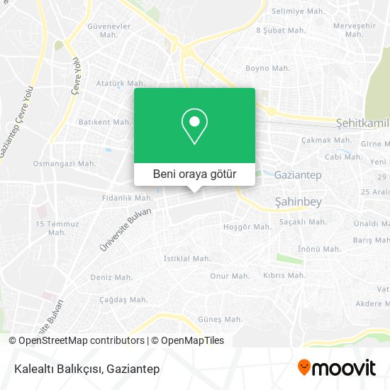 Kalealtı Balıkçısı harita