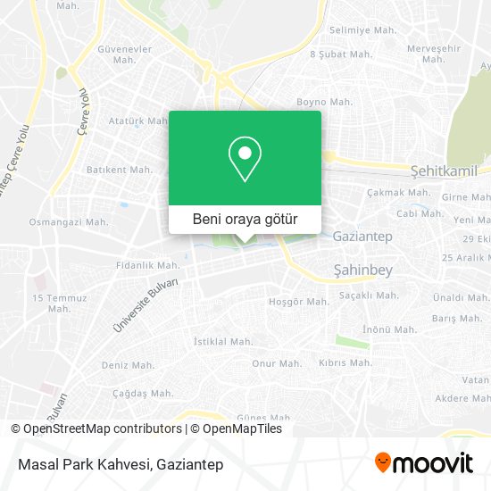 Masal Park Kahvesi harita