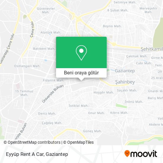 Eyyüp Rent A Car harita