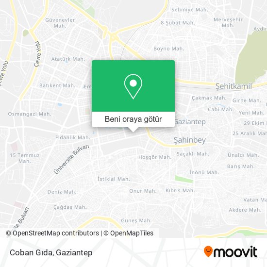 Coban Gıda harita