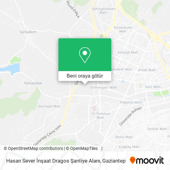 Hasan Sever İnşaat Dragos Şantiye Alanı harita