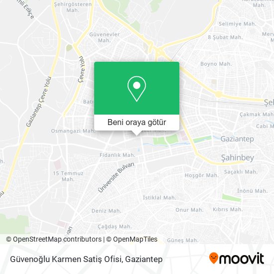 Güvenoğlu Karmen Satiş Ofisi harita