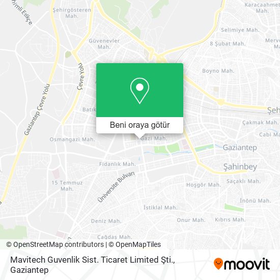 Mavitech Guvenlik Sist. Ticaret Limited Şti. harita