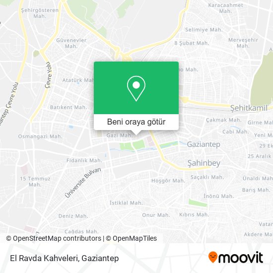 El Ravda Kahveleri harita