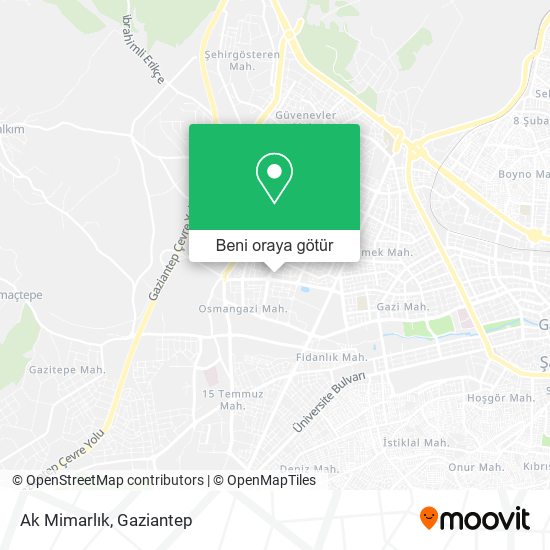 Ak Mimarlık harita
