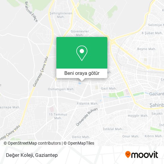 Değer Koleji harita