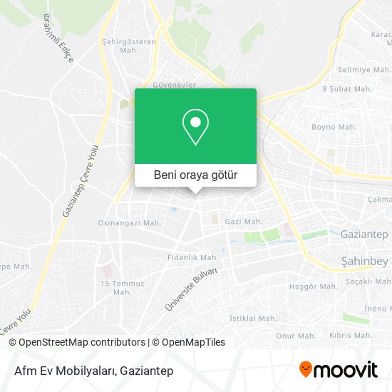 Afm Ev Mobilyaları harita