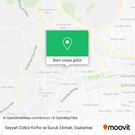 Seyyah Cizbiz Köfte ve Sucuk Ekmek harita