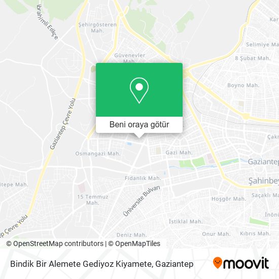 Bindik Bir Alemete Gediyoz Kiyamete harita