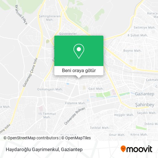 Haydaroğlu Gayrimenkul harita