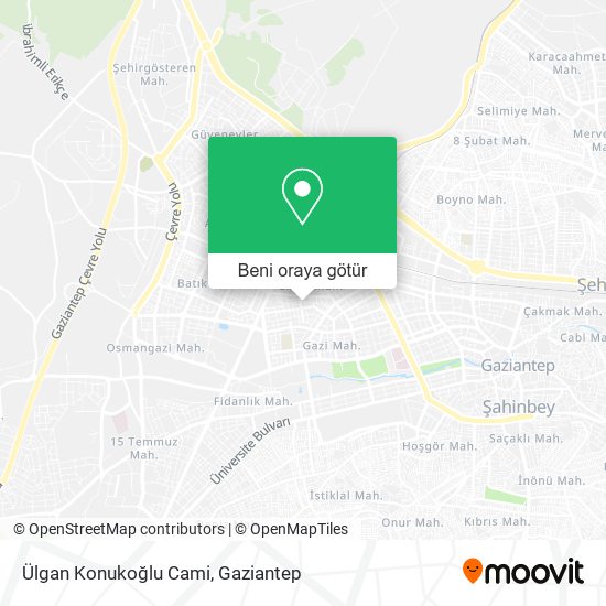 Ülgan Konukoğlu Cami harita
