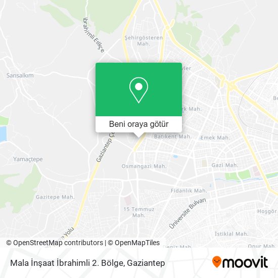Mala İnşaat İbrahimli 2. Bölge harita