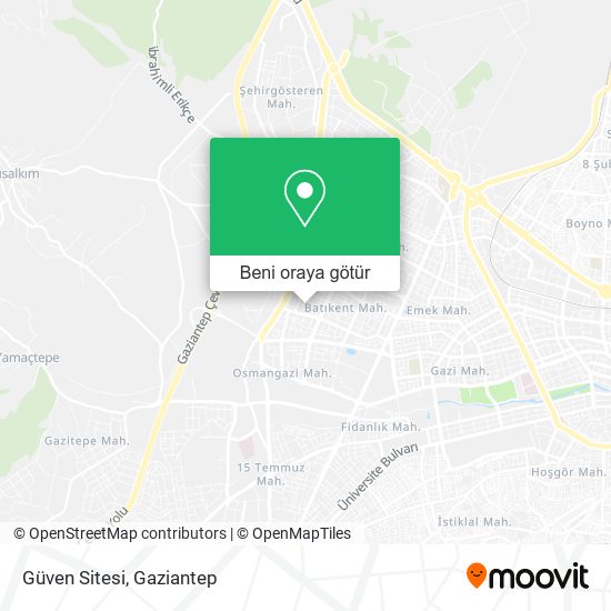 Güven Sitesi harita