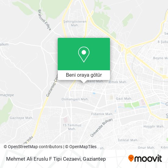 Mehmet Ali Eruslu F Tipi Cezaevi harita