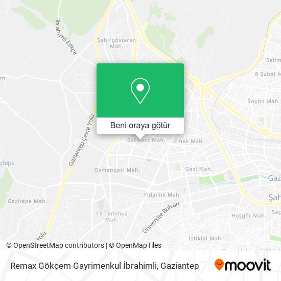 Remax Gökçem Gayrimenkul İbrahimli harita