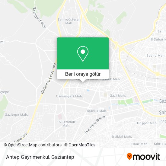 Antep Gayrimenkul harita