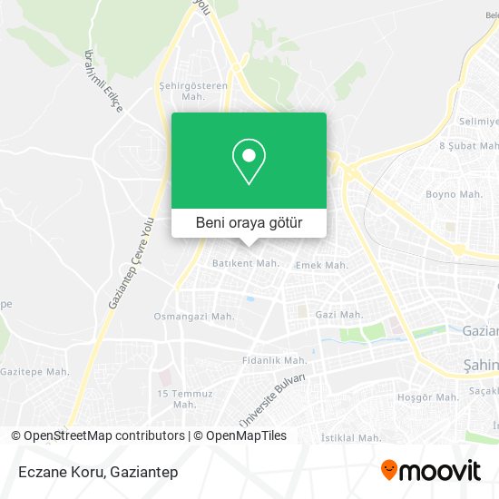Eczane Koru harita