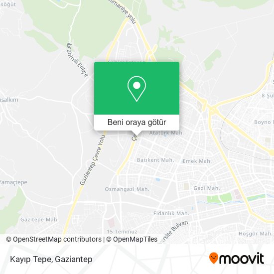 Kayıp Tepe harita