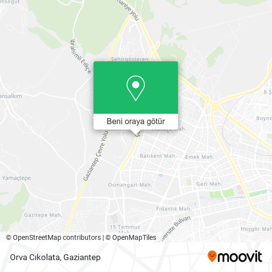 Orva Cıkolata harita