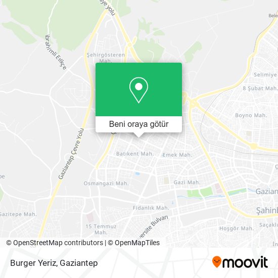 Burger Yeriz harita