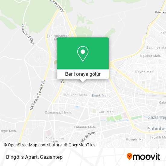 Bingöl's Apart harita
