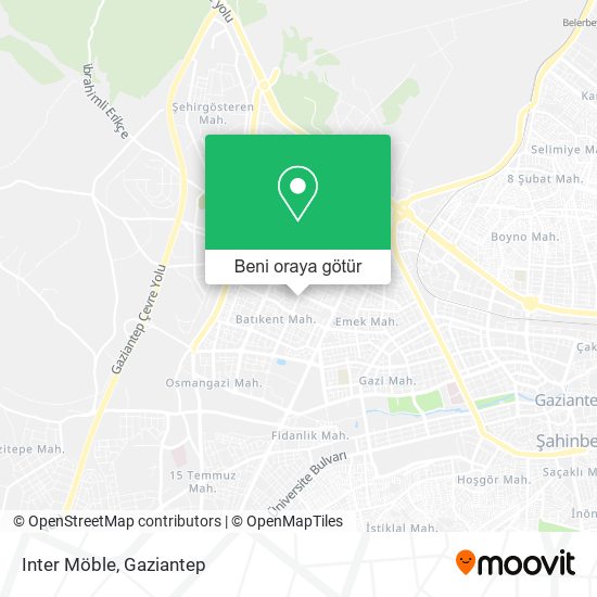 Inter Möble harita