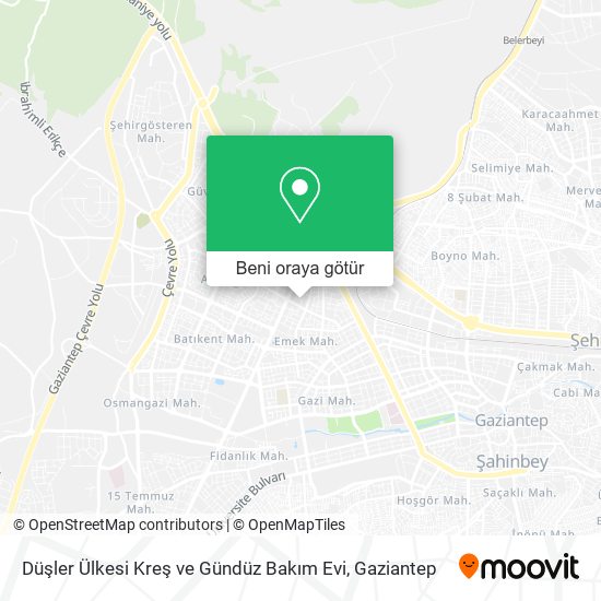 Düşler Ülkesi Kreş ve Gündüz Bakım Evi harita