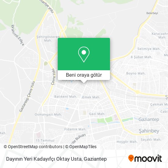 Dayının Yeri Kadayıfçı Oktay Usta harita