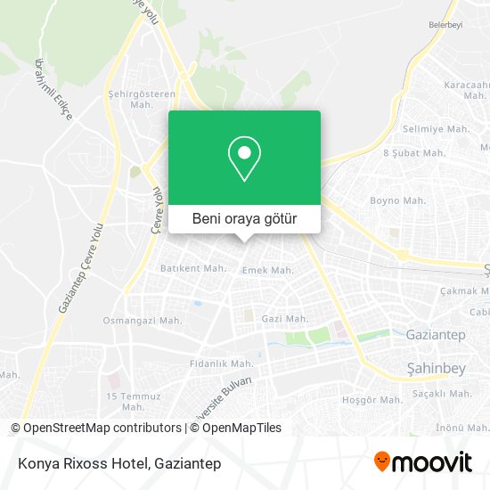 Konya Rixoss Hotel harita