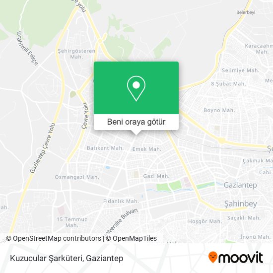 Kuzucular Şarküteri harita