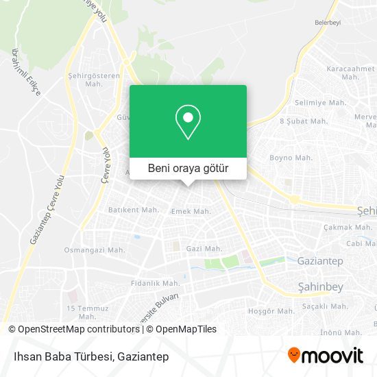 Ihsan Baba Türbesi harita