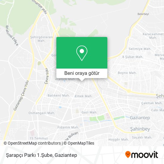 Şarapçı Parkı 1.Şube harita