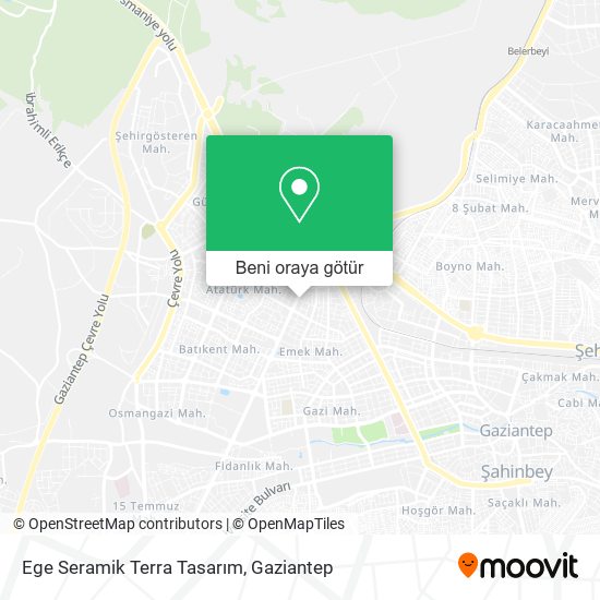 Ege Seramik Terra Tasarım harita