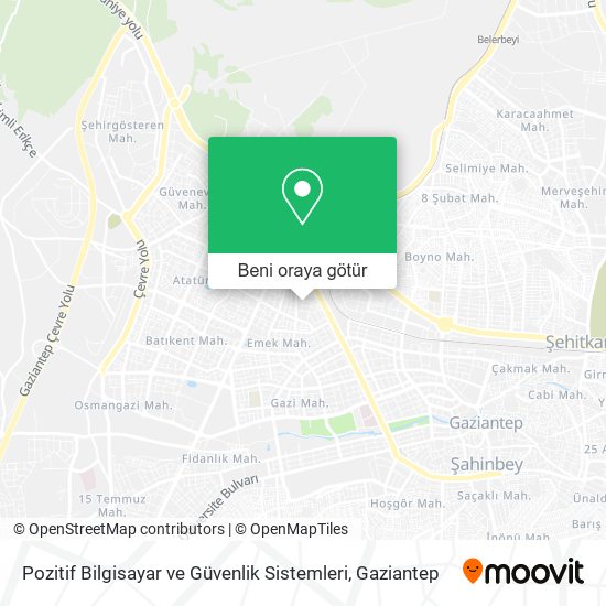 Pozitif Bilgisayar ve Güvenlik Sistemleri harita