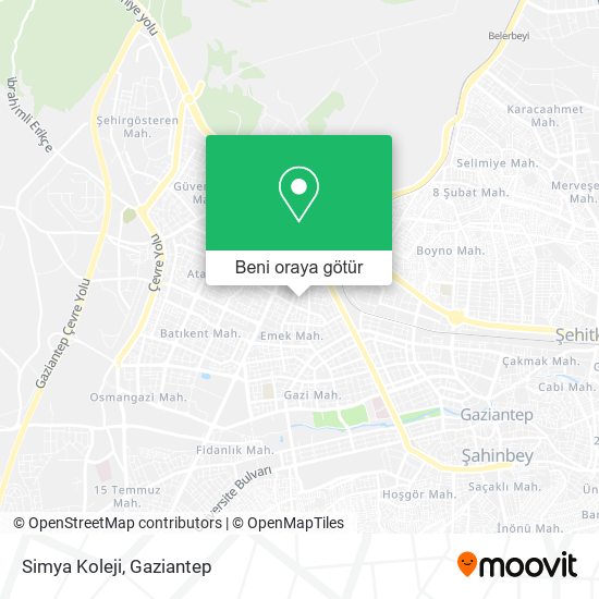 Simya Koleji harita