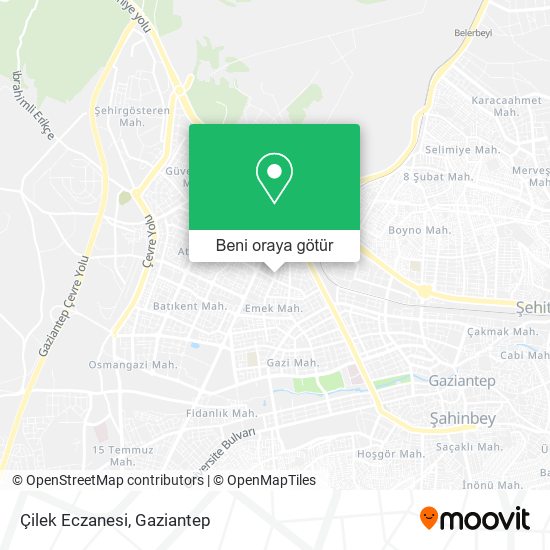 Çilek Eczanesi harita