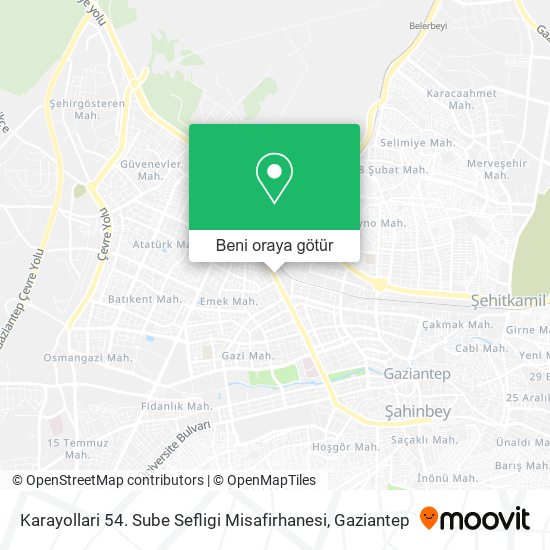 Karayollari 54. Sube Sefligi Misafirhanesi harita