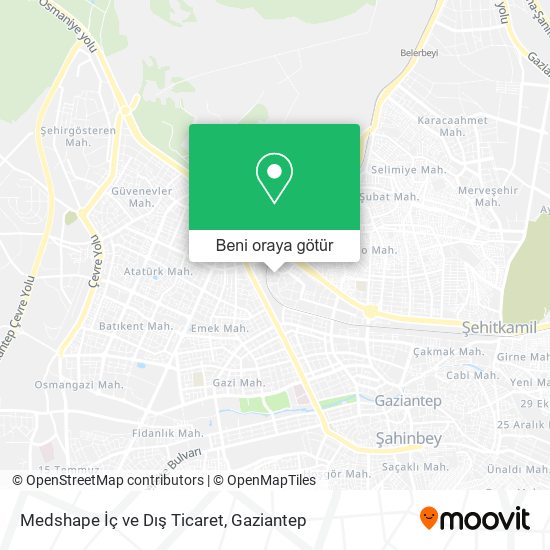 Medshape İç ve Dış Ticaret harita