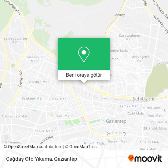 Çağdaş Oto Yıkama harita