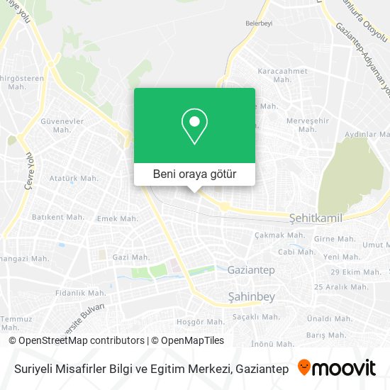 Suriyeli Misafirler Bilgi ve Egitim Merkezi harita
