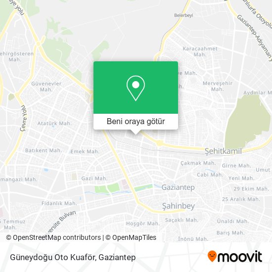 Güneydoğu Oto Kuaför harita