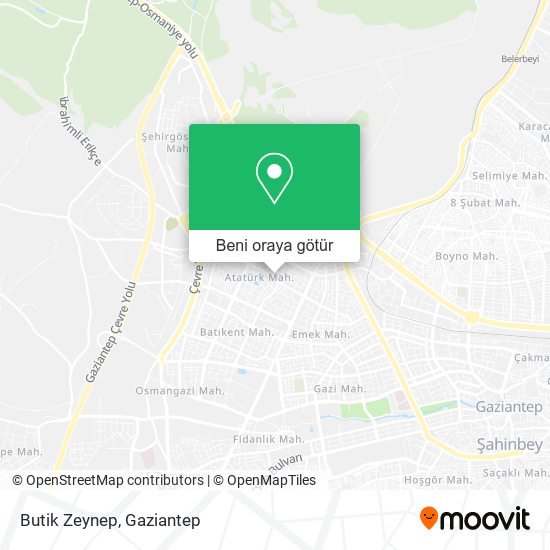 Butik Zeynep harita