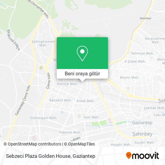 Sebzeci Plaza Golden House harita