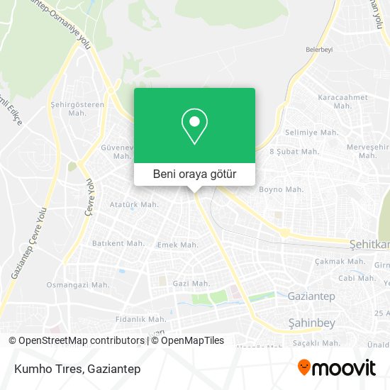 Kumho Tıres harita